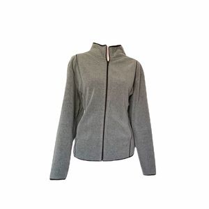 Venario Gray Black Zip Up Jacket Size Large